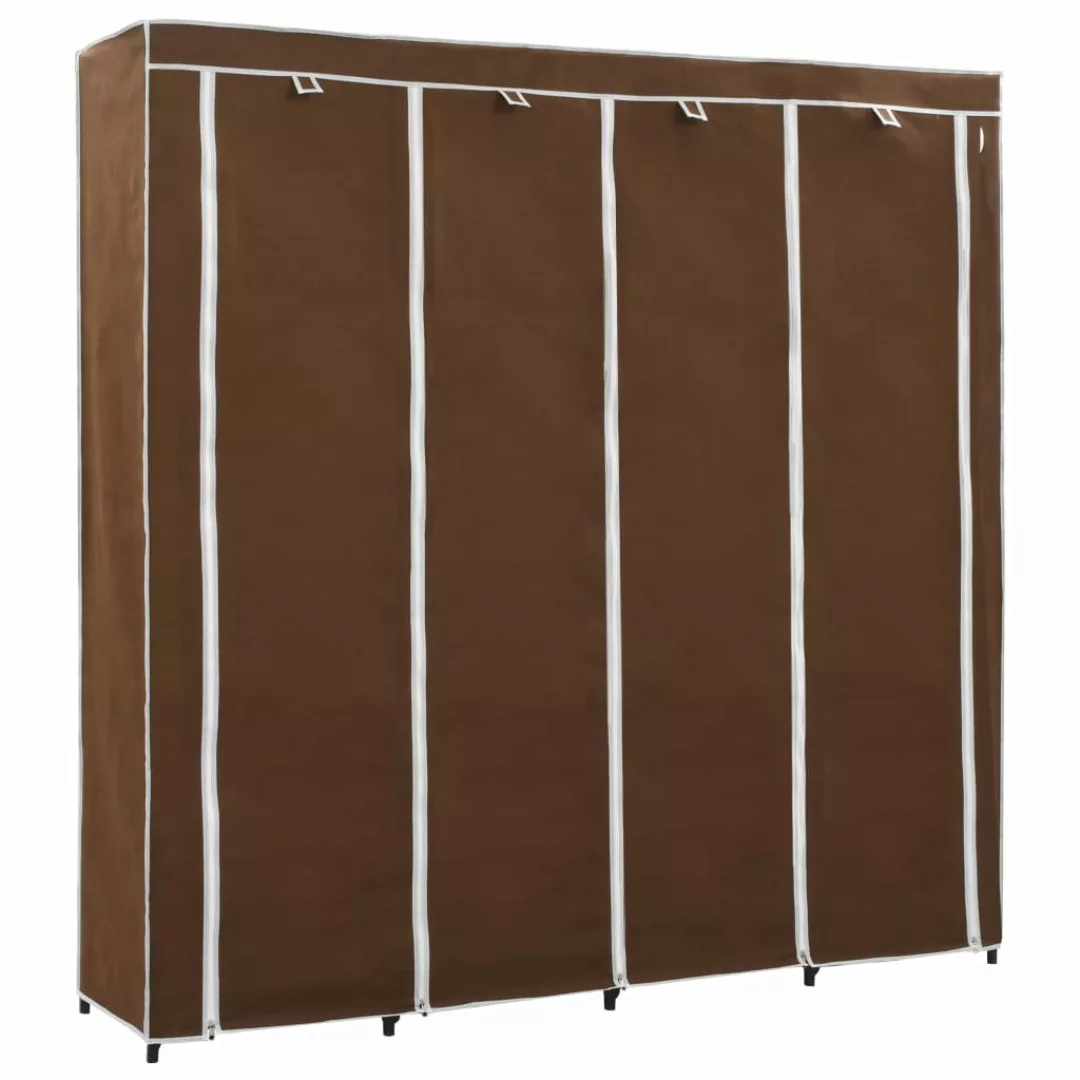 vidaXL Kleiderschrank Kleiderschrank mit 4 Fächern Braun 175 x 45 x 170 cm günstig online kaufen