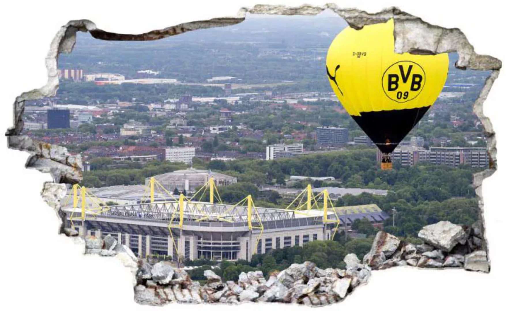 Wall-Art Wandtattoo »3D Fußball BVB Heißluftballon«, (1 St.), selbstklebend günstig online kaufen