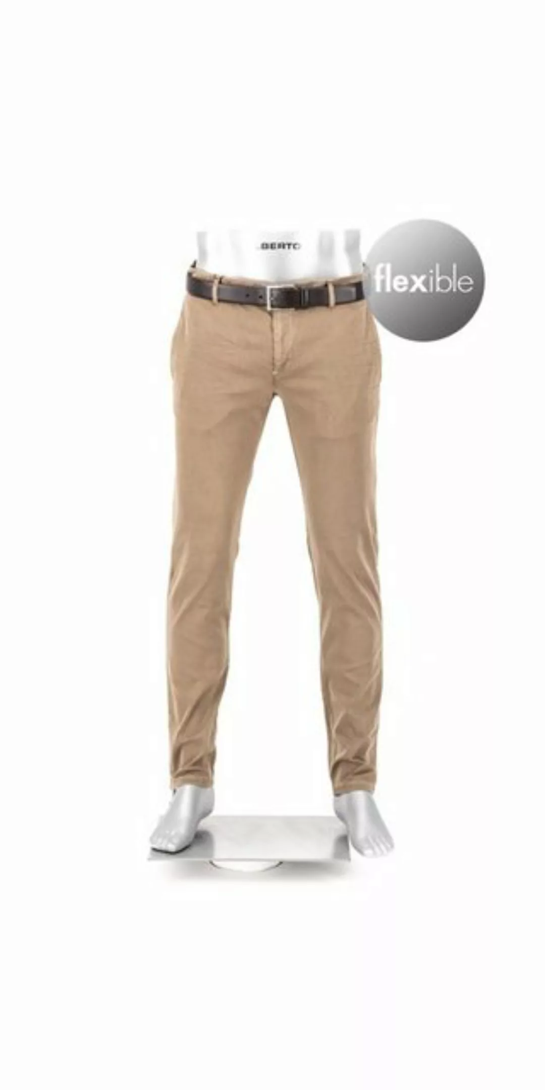 Alberto Rob Stretch Chino Beige - Größe W 33 - L 32 günstig online kaufen