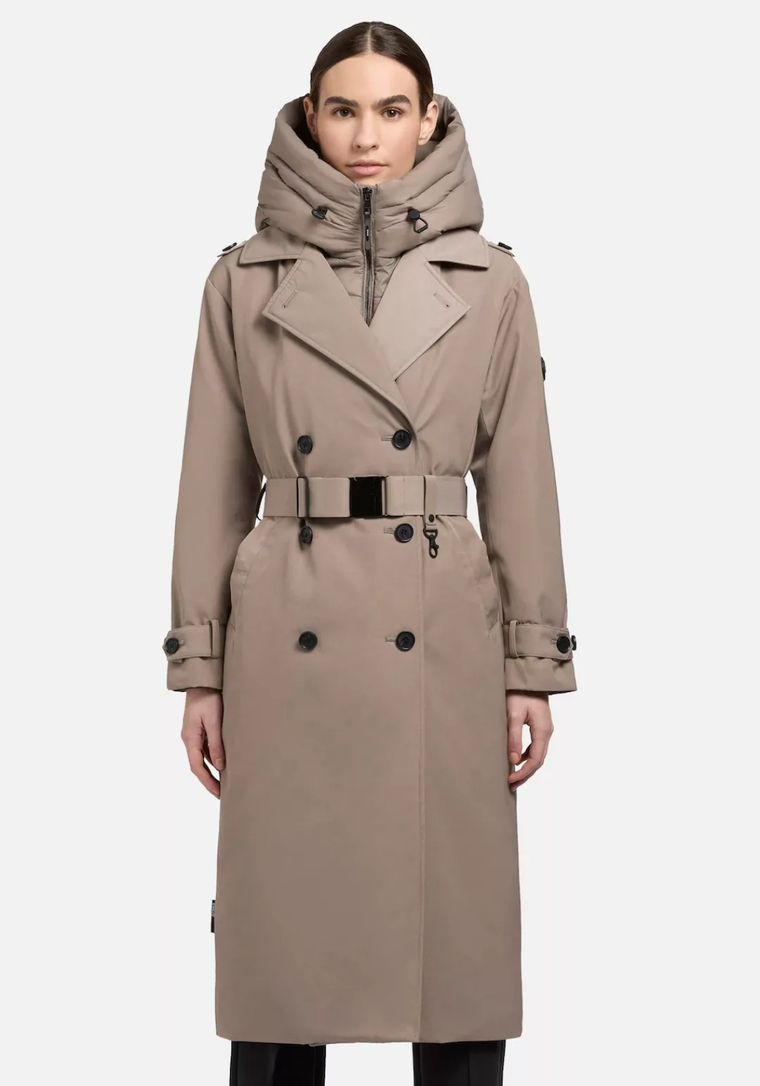 khujo Trenchcoat "Elena-YM", Warmer Wintermantel mit doppelter Knopfleiste günstig online kaufen