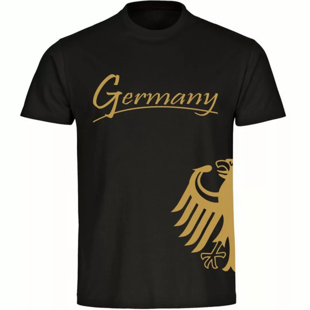 multifanshop T-Shirt Herren Germany - Adler seitlich Gold - Männer günstig online kaufen