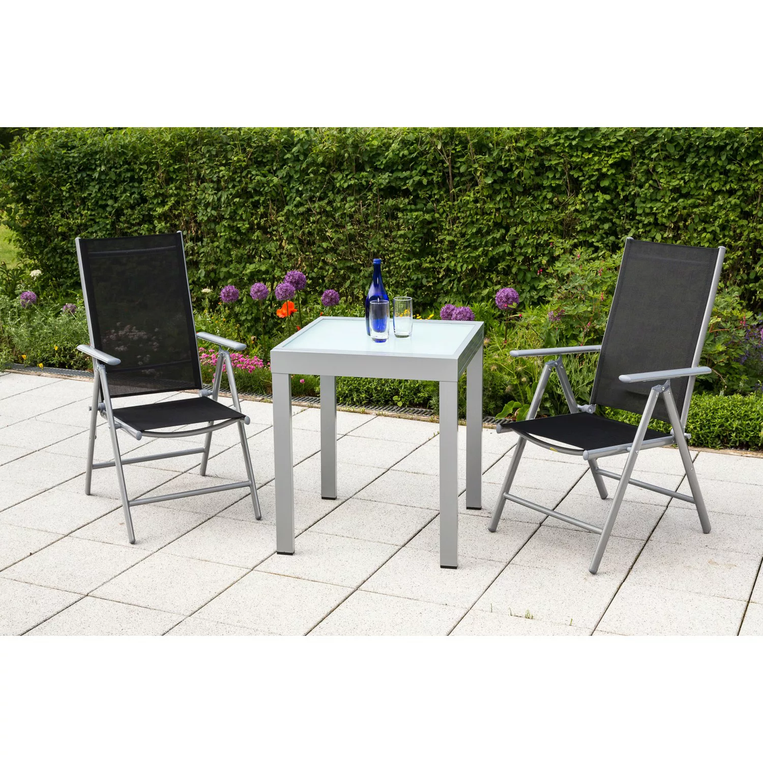 MERXX Balkonset "Amalfi", mit ausziehbarem Tisch: 65/ 130 cm günstig online kaufen