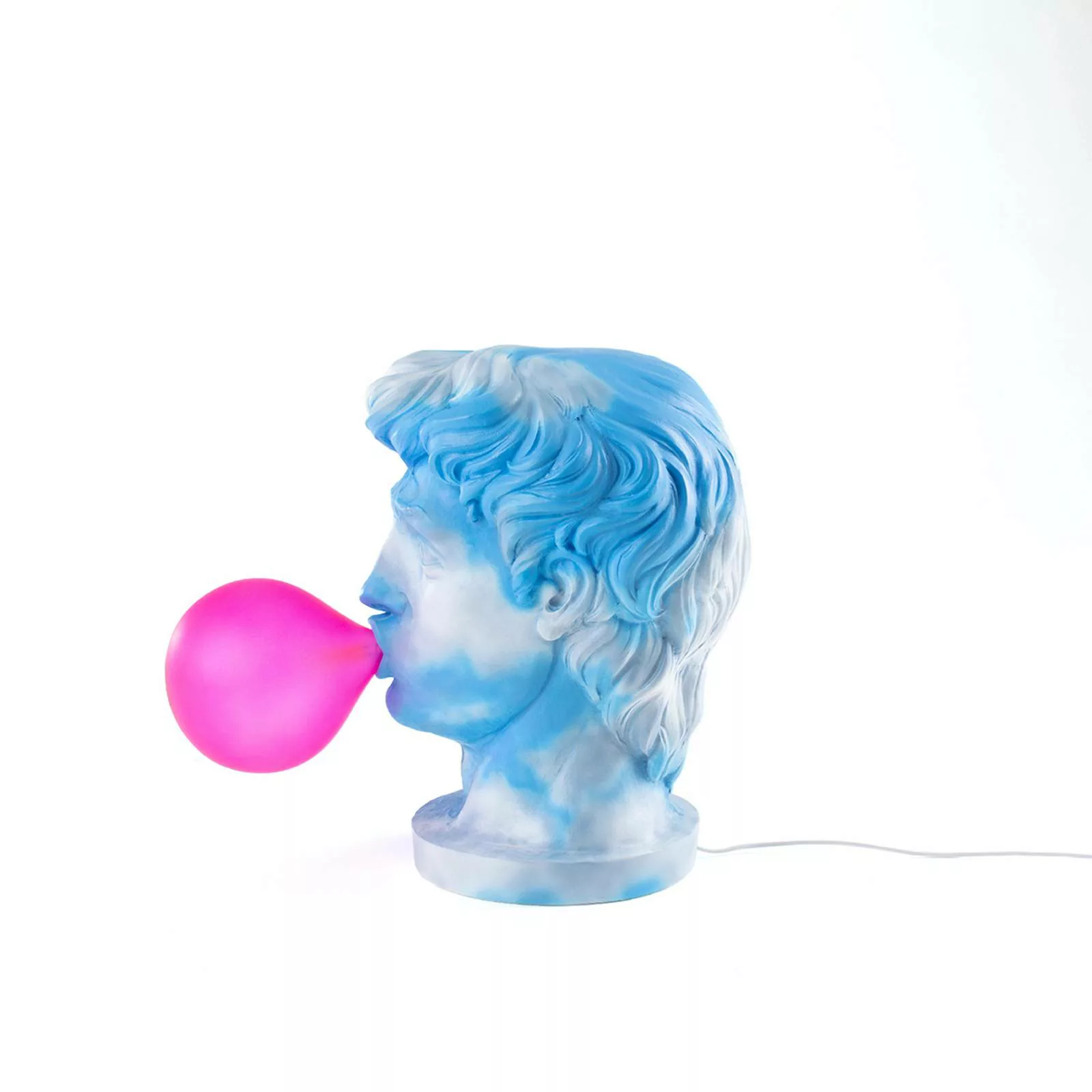 Tischleuchte Wonder Cloud plastikmaterial blau / H 40 cm - Kunstharz & Glas günstig online kaufen