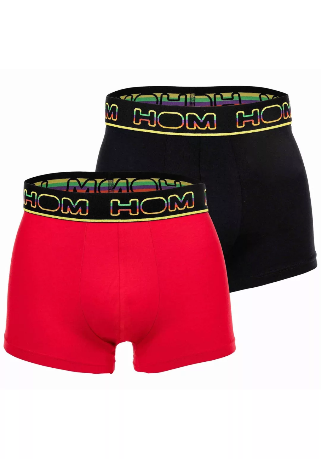 HOM 2-er Set Boxer Briefs Schwarz & Rot günstig online kaufen