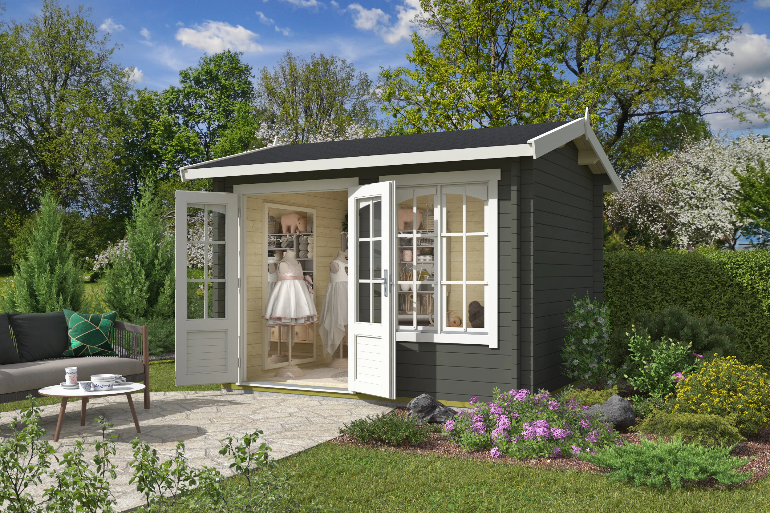 Nordic Holz Gartenhaus "ALEX" günstig online kaufen