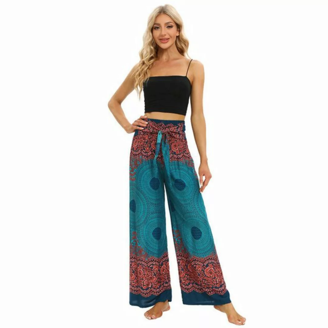 AUKUU Loungepants Sommer, Übergröße, Damenbekleidung, hohe Taille, weite Fr günstig online kaufen