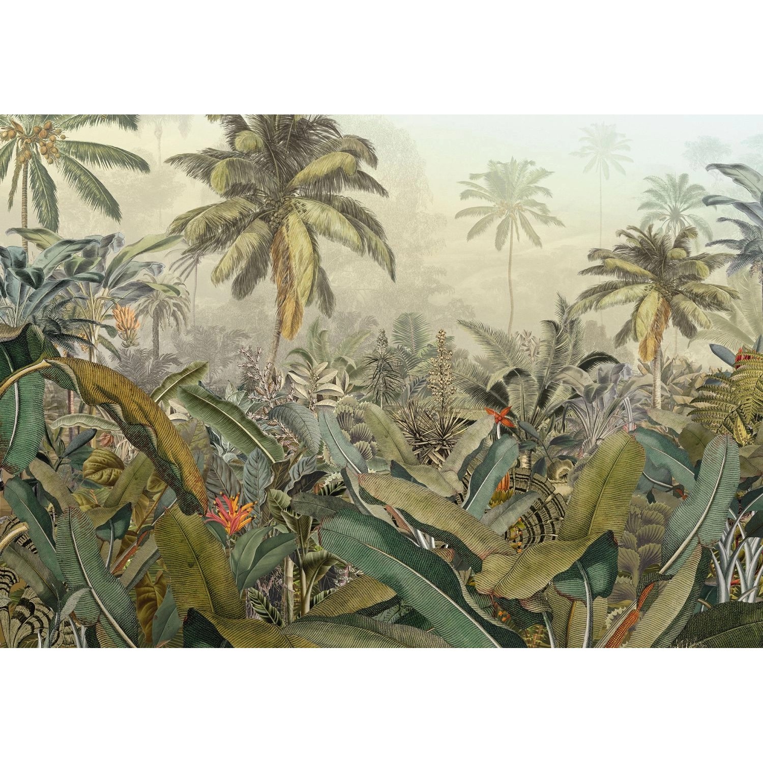 Komar Fototapete Dschungel Grün 4 x 2,80 m 612805 günstig online kaufen