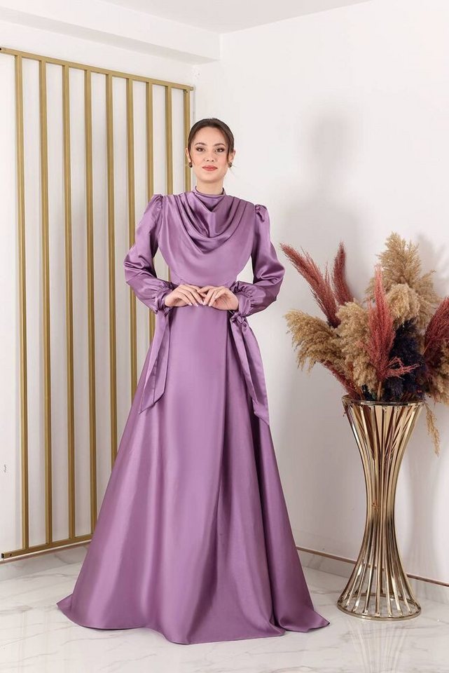 Modavitrini Abendkleid Damen Kleid langärmliges Maxikleid Abiye Abaya Hijab günstig online kaufen