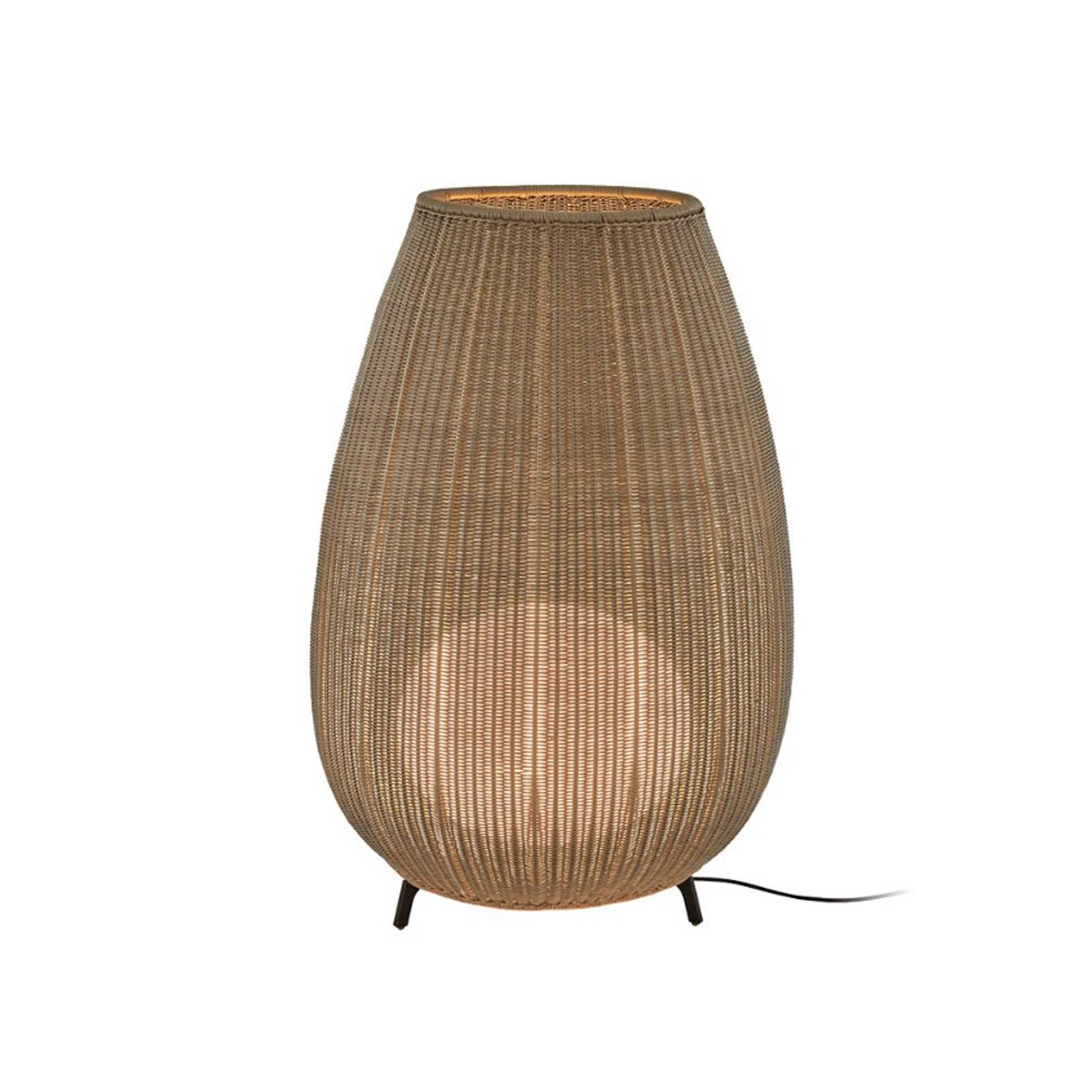 Bover LED-Terrassenleuchte Amphora, 123 cm grafitbraun/beige günstig online kaufen