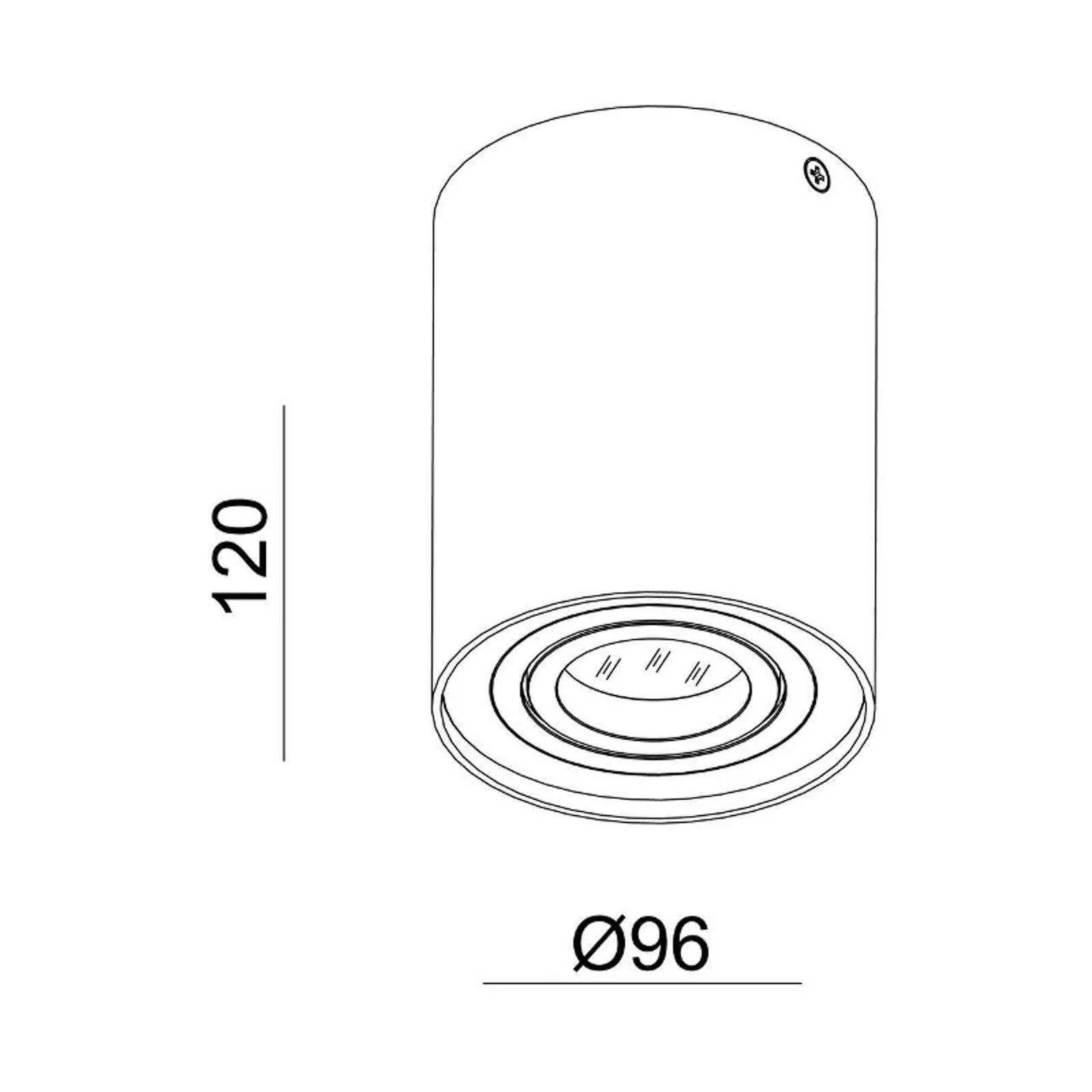 Deckenspot Bengala, silber, Ø 9,6 cm, dreh- und schwenkbar günstig online kaufen