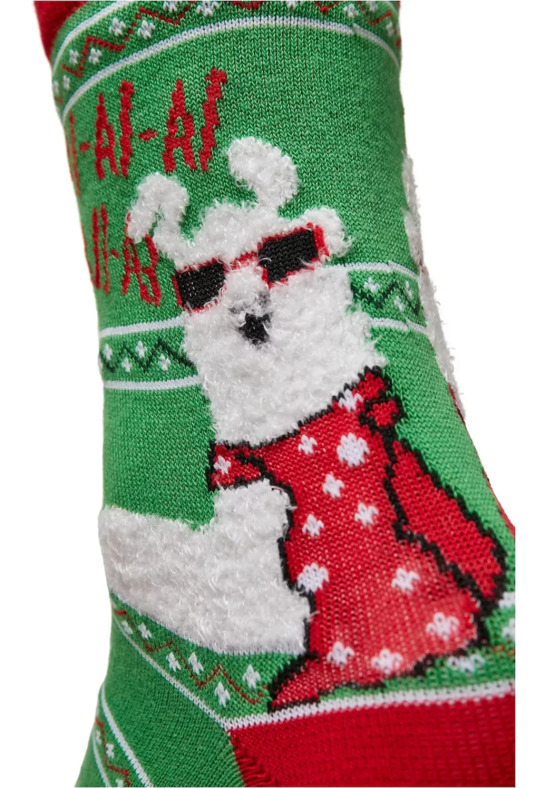 URBAN CLASSICS Basicsocken "Urban Classics Unisex Christmas Lama Socks 3-Pa günstig online kaufen