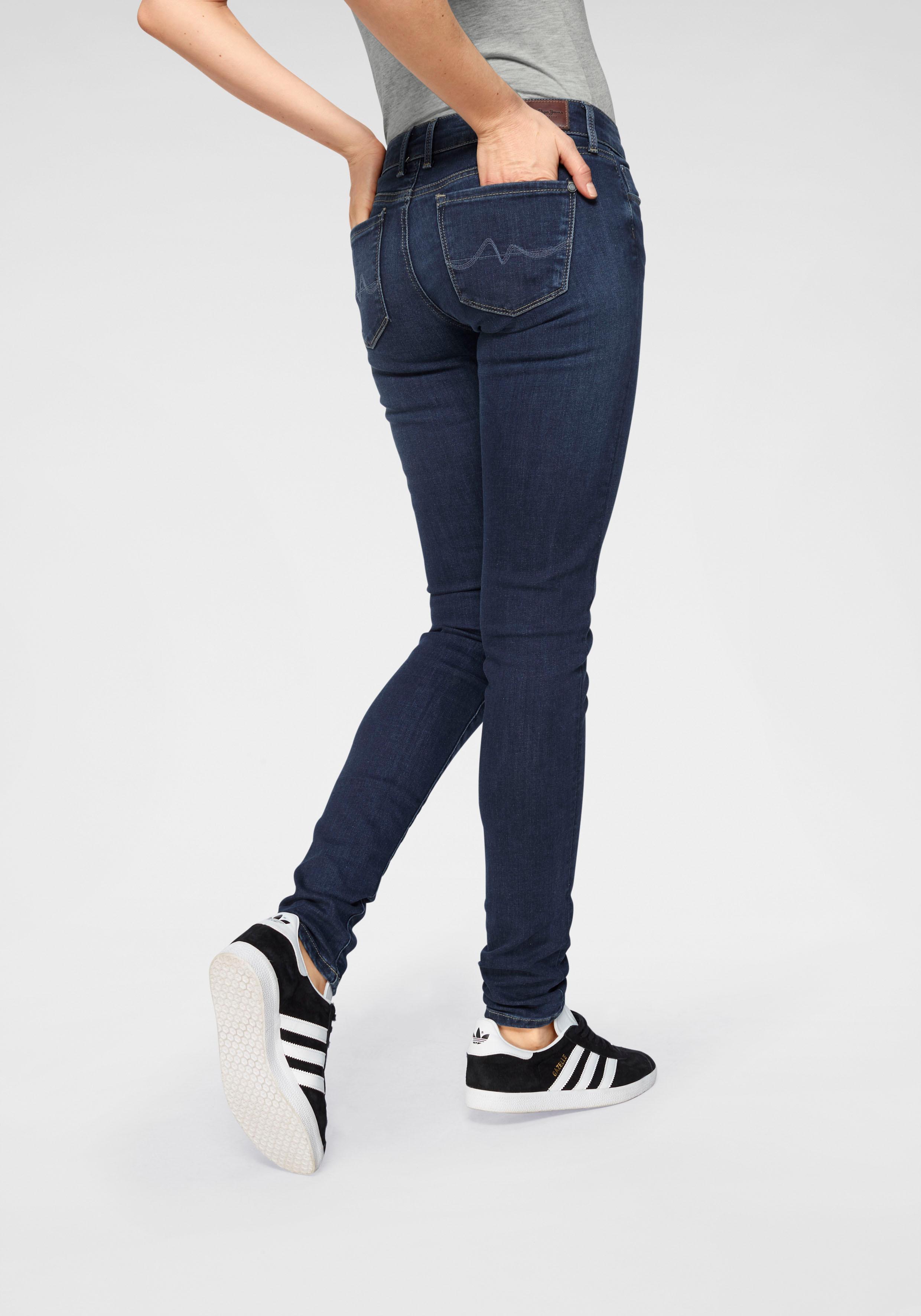 Pepe Jeans Damen Jeans SOHO - Skinny Fit - Schwarz - Black Washed günstig online kaufen