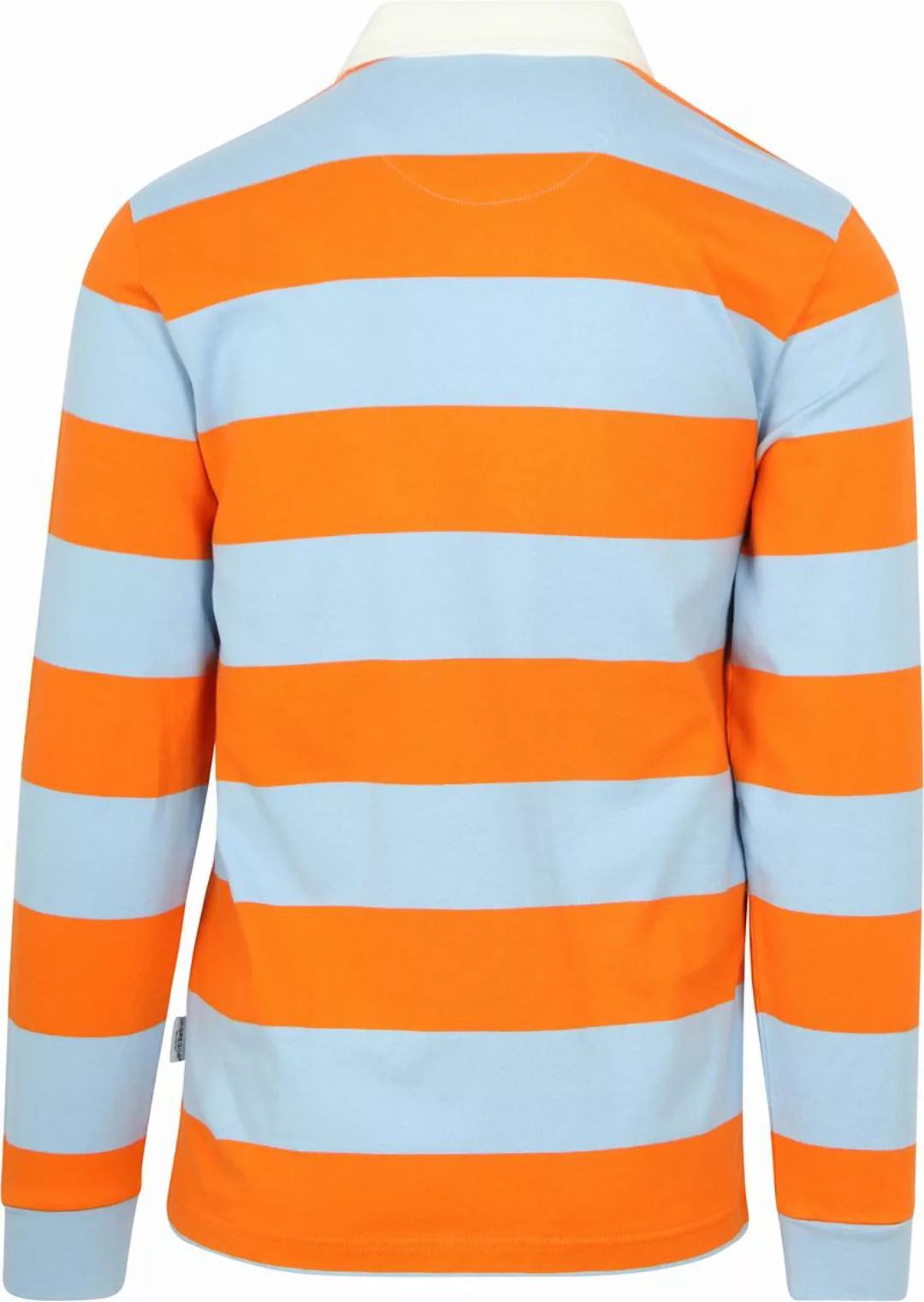 McGregor Rugbyshirt Streifen Orange Blau - Größe 3XL günstig online kaufen