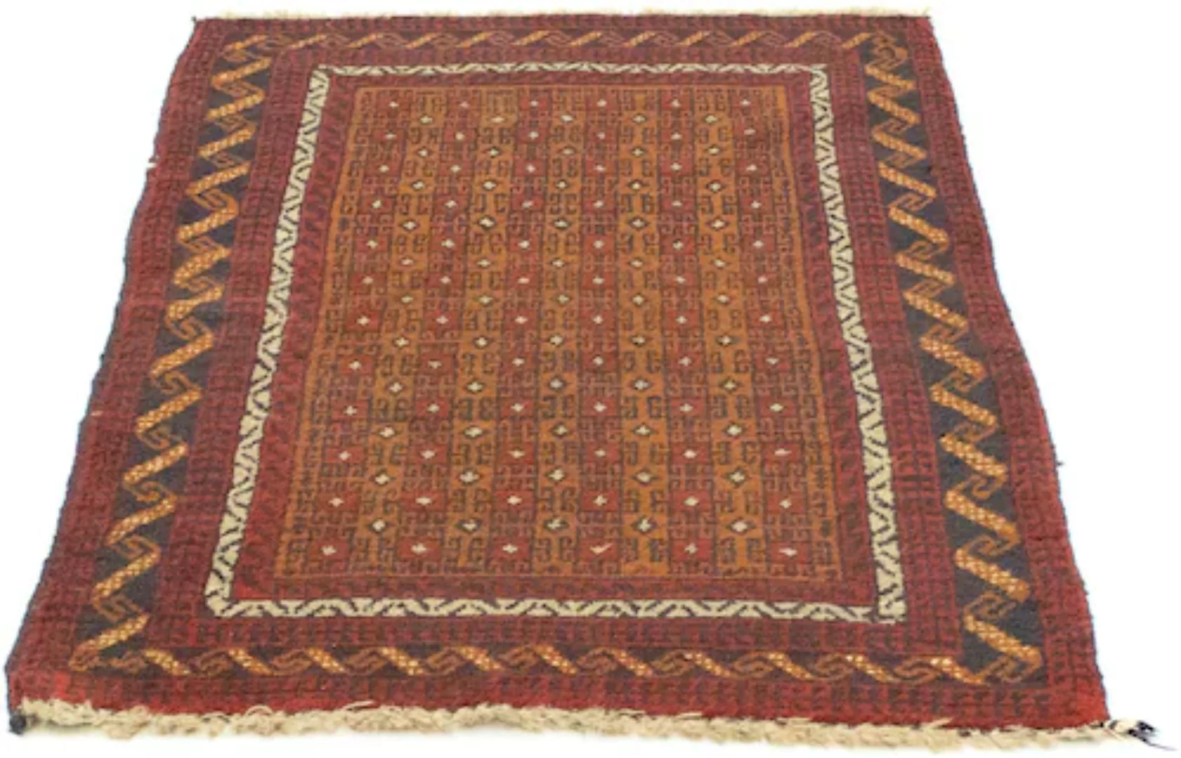 morgenland Wollteppich »Belutsch Teppich handgeknüpft braun«, rechteckig, h günstig online kaufen