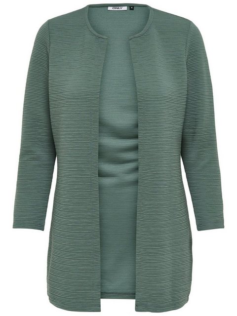 ONLY Longblazer ONLLECO 7/8 LONG CARDIGAN gerippte Oberflächenstruktur günstig online kaufen