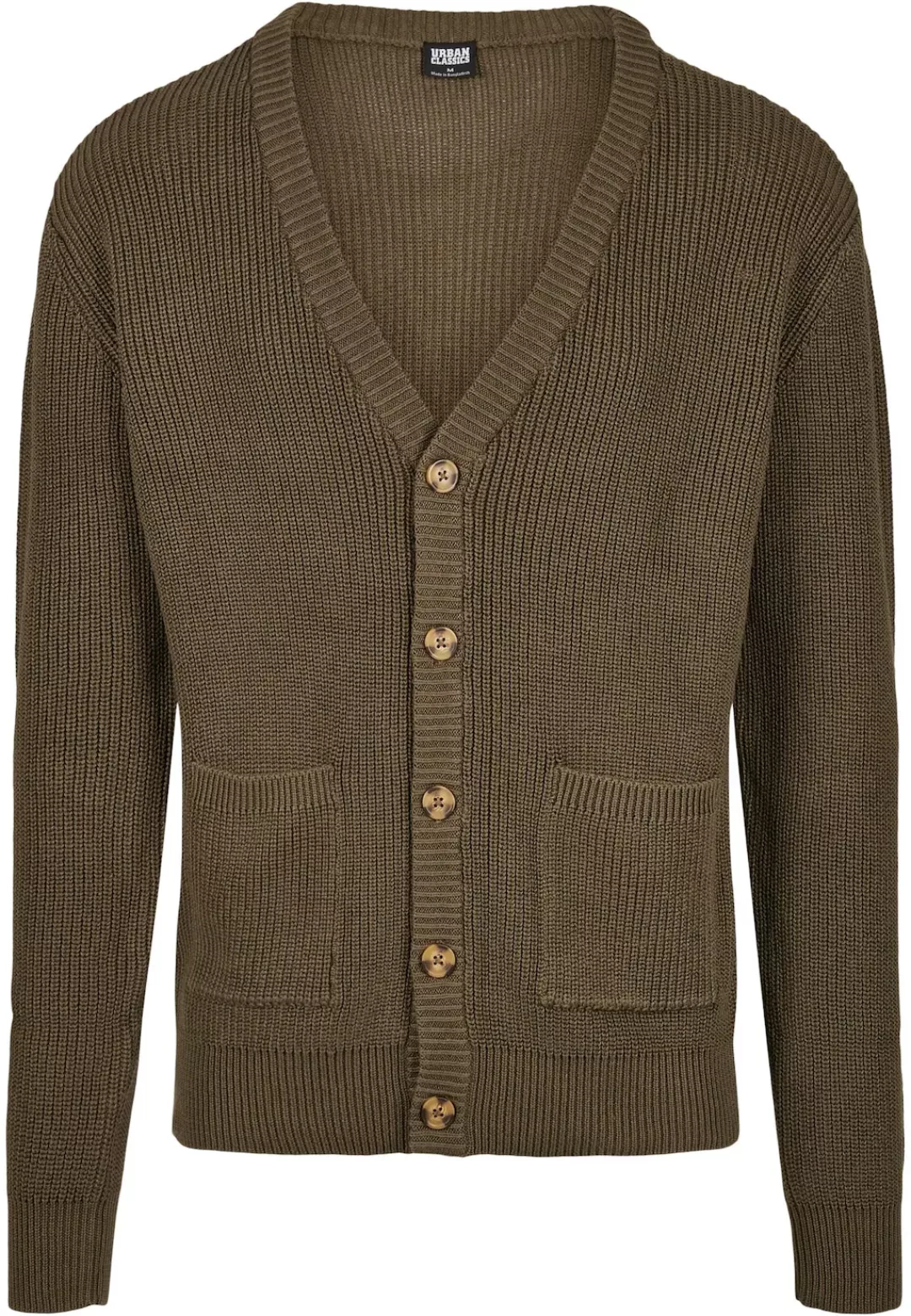 URBAN CLASSICS Strickfleecejacke "Urban Classics Herren Boxy Cardigan", (1 günstig online kaufen