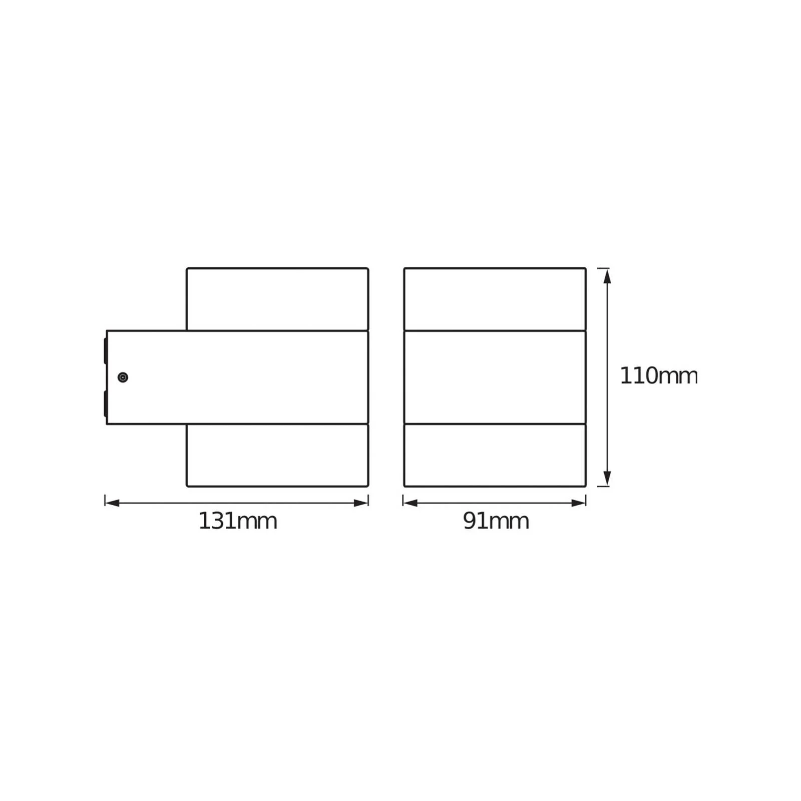 OSRAM LED-Außenwandlampe ENDURA STYLE PUCK, dunkelgrau, IP44 günstig online kaufen