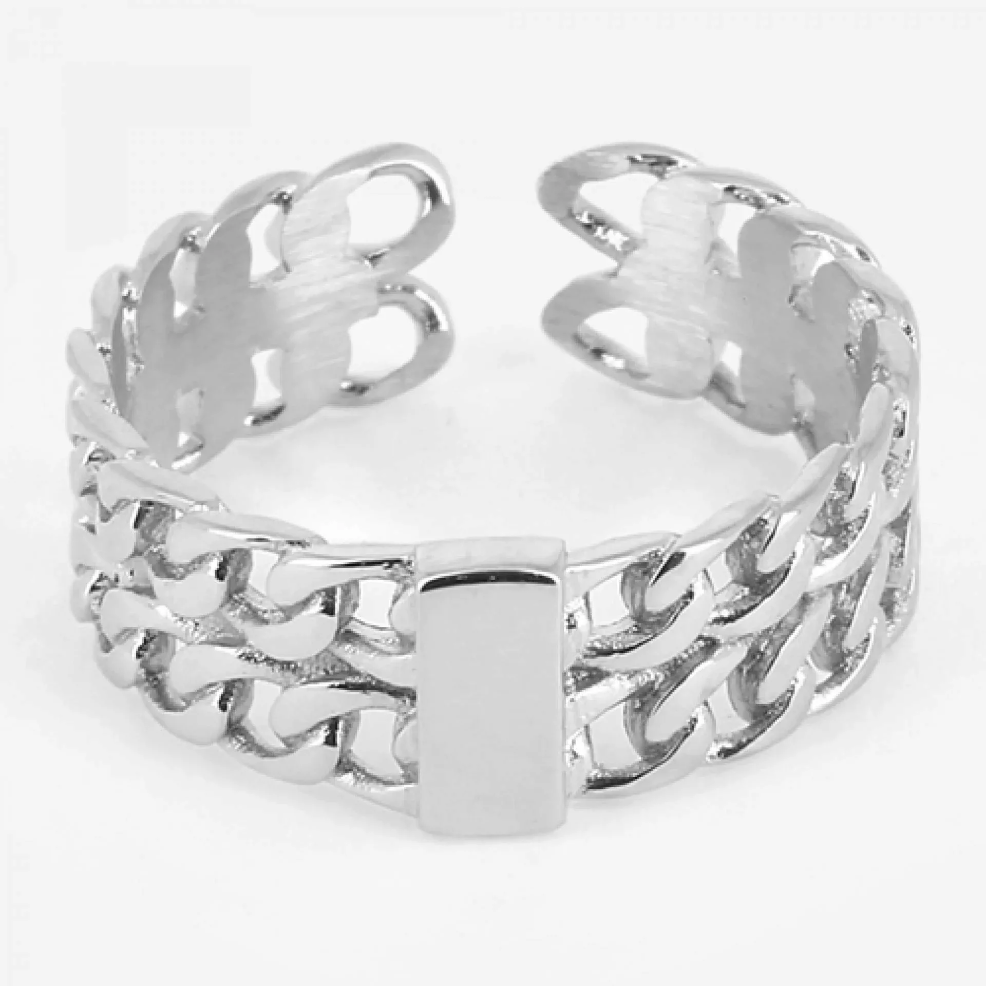Zag Bijoux Ring zweireihig geflochten silber günstig online kaufen