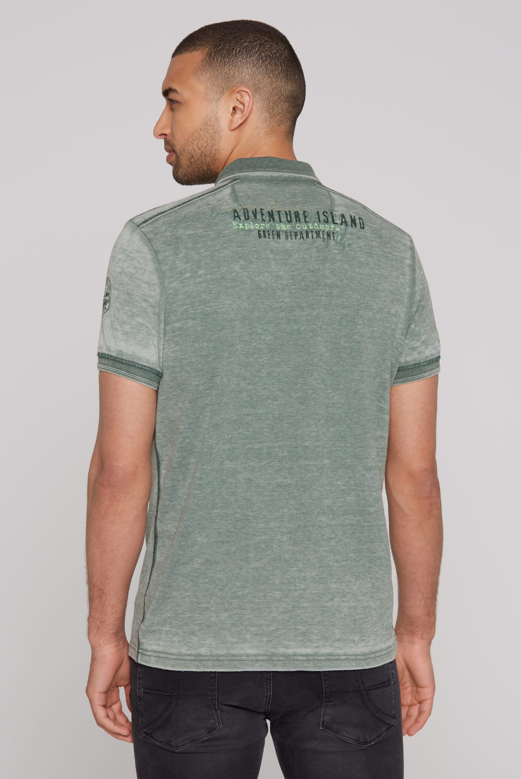 CAMP DAVID Poloshirt mit Logo Print günstig online kaufen