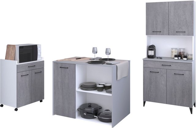 Parisot Schrank-Set Parisot, Malice 5 - Buffet, Beistellschrank / Insel auf günstig online kaufen