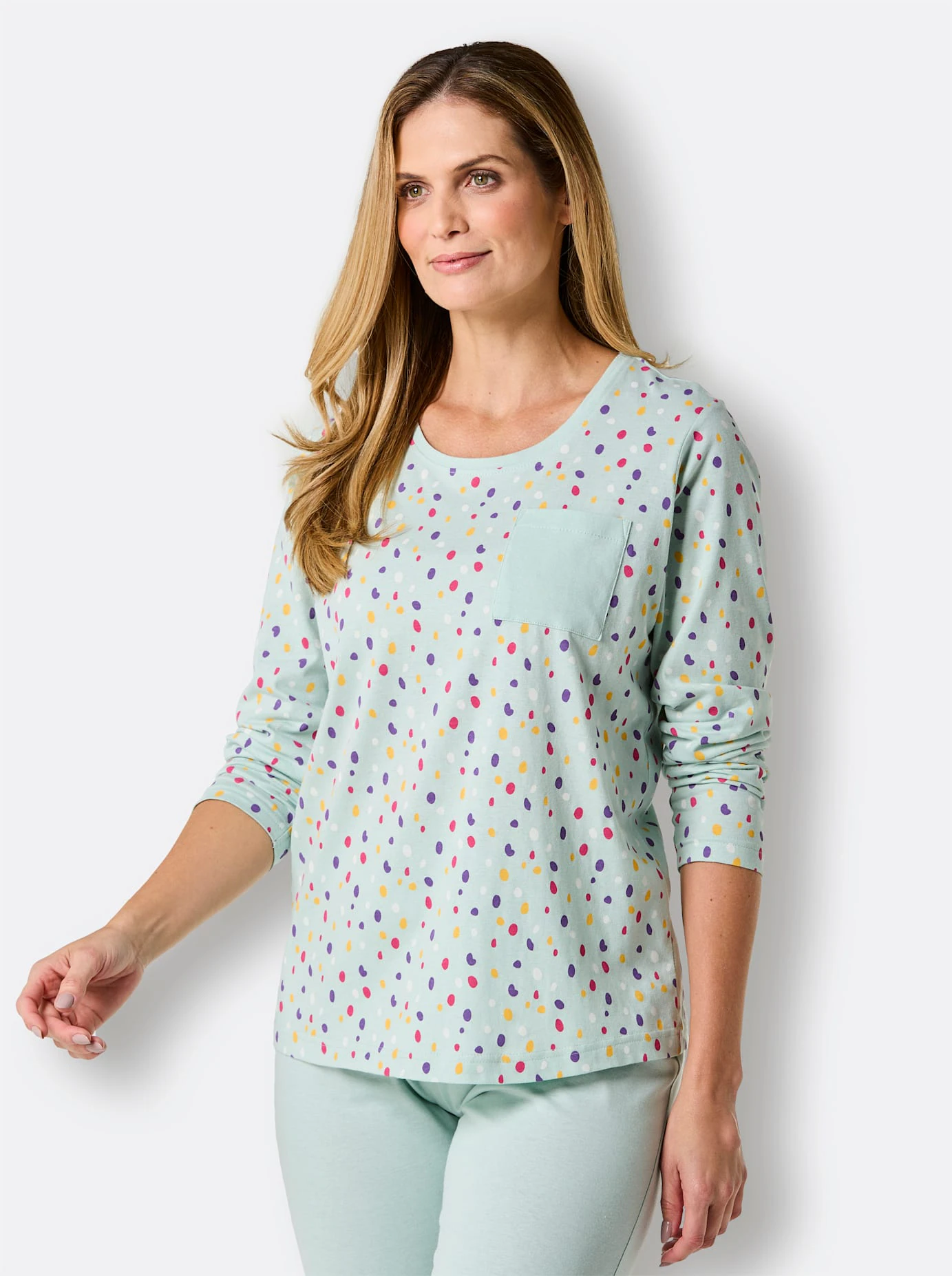 wäschepur Langarmshirt "Schlafanzug-Shirt", (1 tlg.) günstig online kaufen