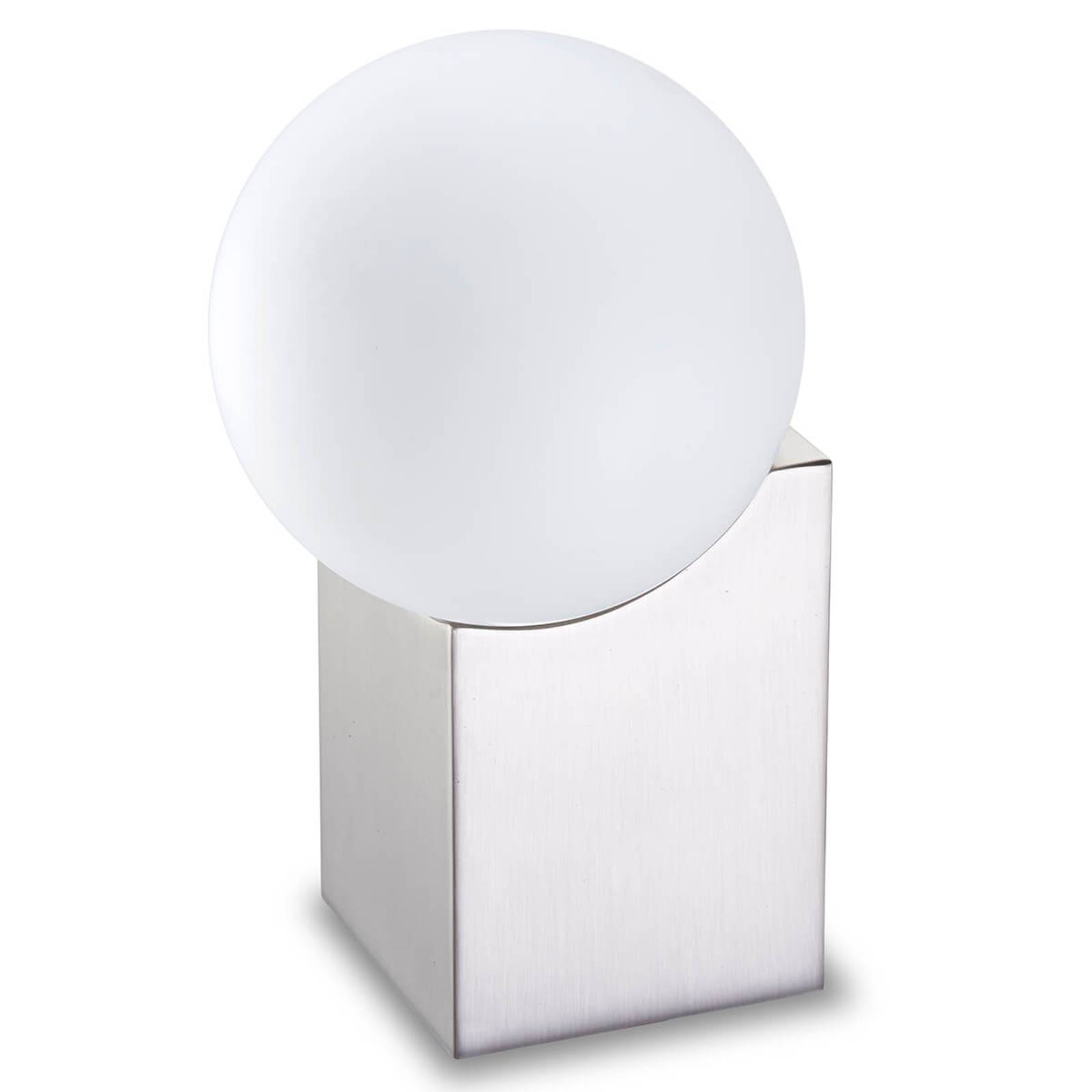 Tischlampe Cub 17,5 cm nickel matt günstig online kaufen