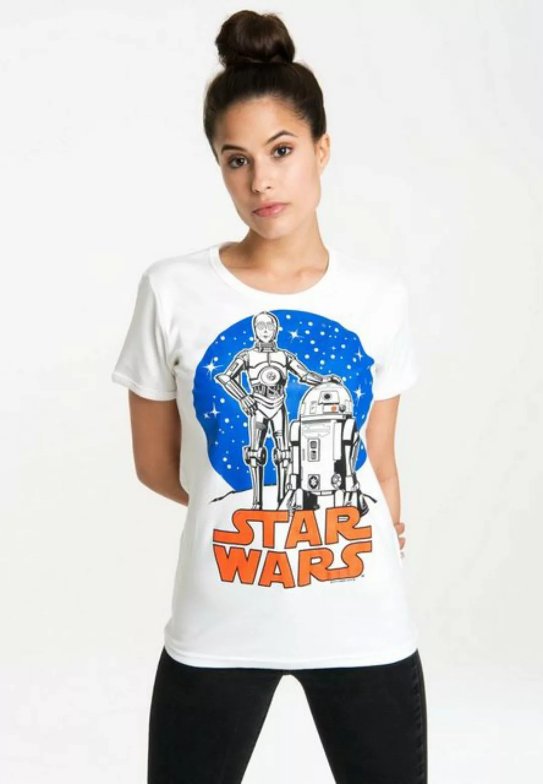 LOGOSHIRT T-Shirt "Droids", mit lizenzierten Originaldesign günstig online kaufen