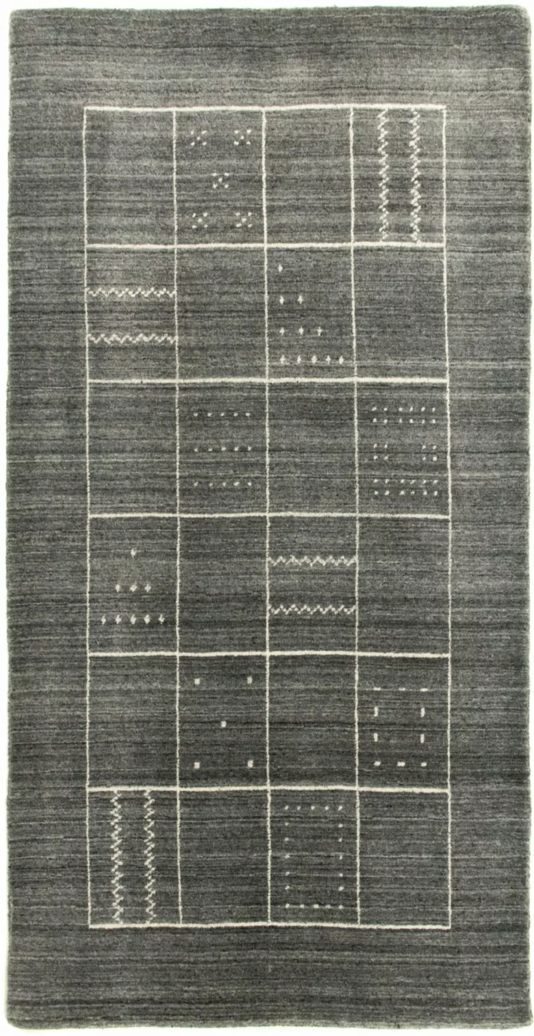 morgenland Wollteppich »Vintage Teppich handgeknüpft schwarz«, rechteckig günstig online kaufen