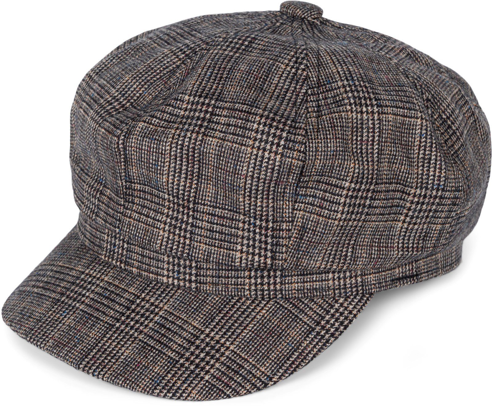 styleBREAKER Ballonmütze Bakerboy Schiebermütze Glencheck Karo günstig online kaufen
