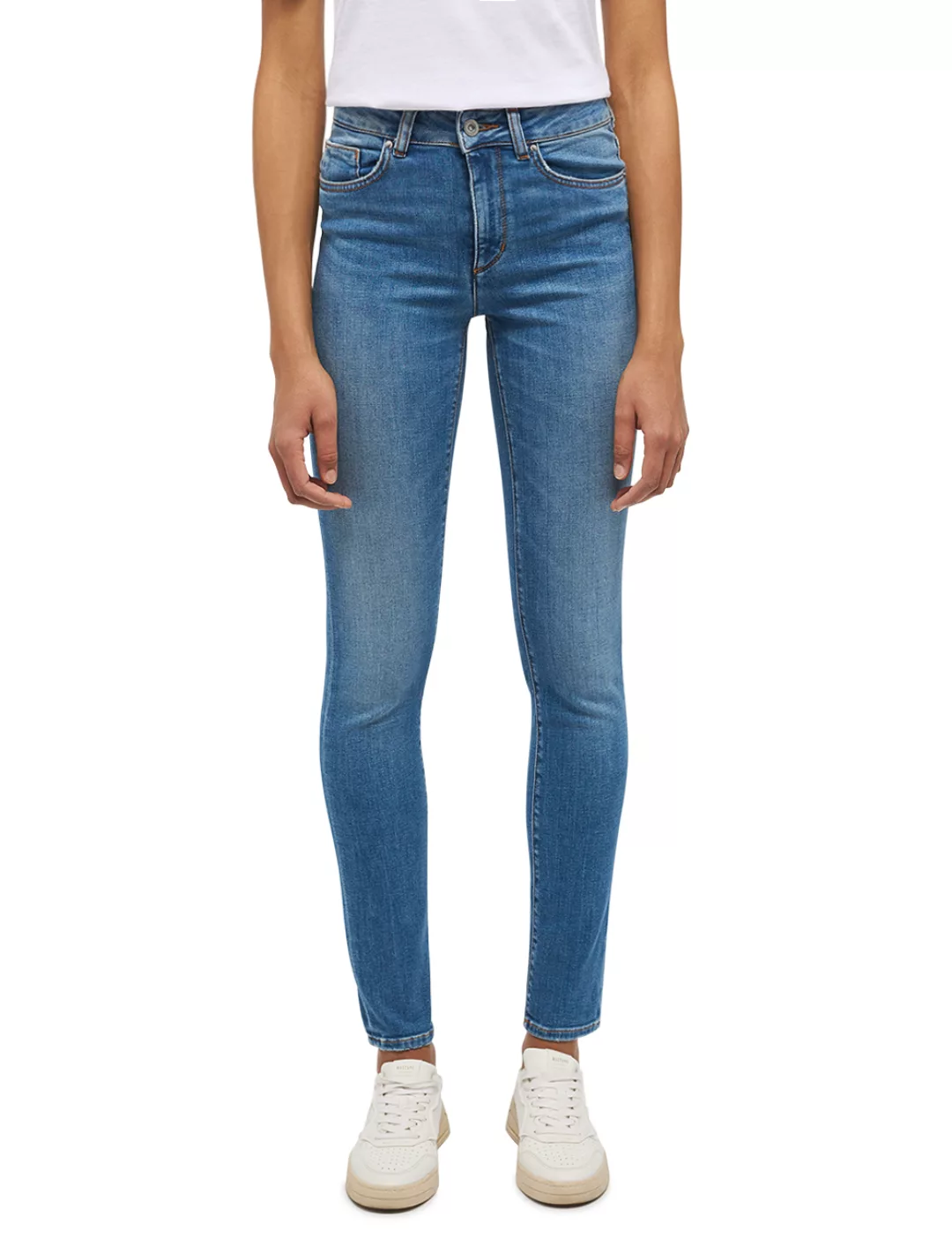 Mustang Damen Jeans SHELBY Slim Fit - Blau - Light Blue Denim günstig online kaufen