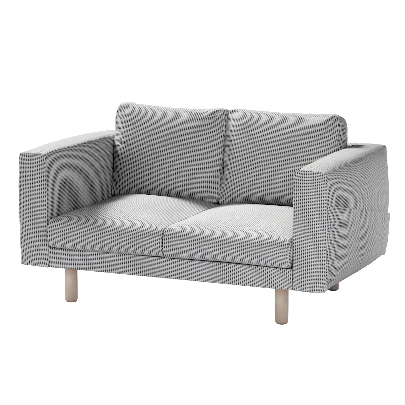 Bezug für Norsborg 2-Sitzer Sofa, schwarz-beige, Norsborg 2-Sitzer Sofabezu günstig online kaufen