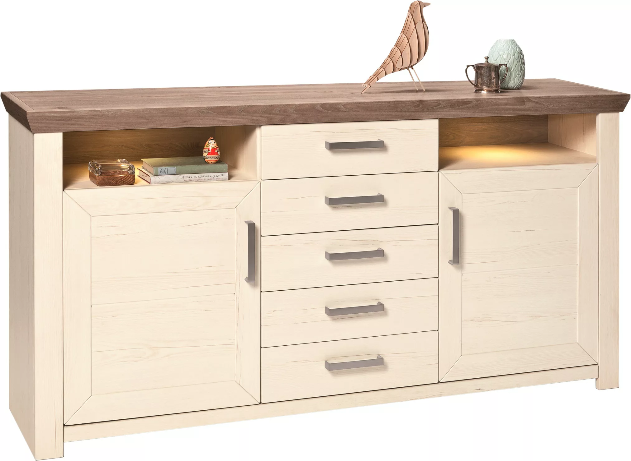 set one by Musterring Sideboard "York", Typ 55, mit viel Stauraum, im Landh günstig online kaufen