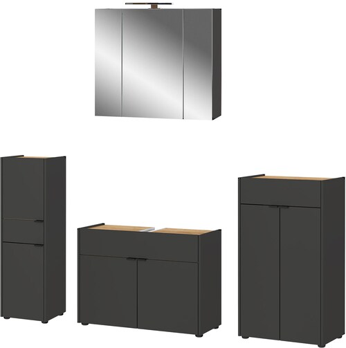 GERMANIA Badmöbel-Set "Ameca", (4 St.), Badezimmer-Set: Waschbeckenuntersch günstig online kaufen