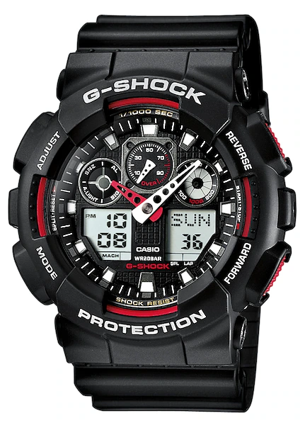 CASIO G-SHOCK Chronograph »GA-100-1A4ER«, Quarzuhr, Armbanduhr, Herrenuhr, günstig online kaufen