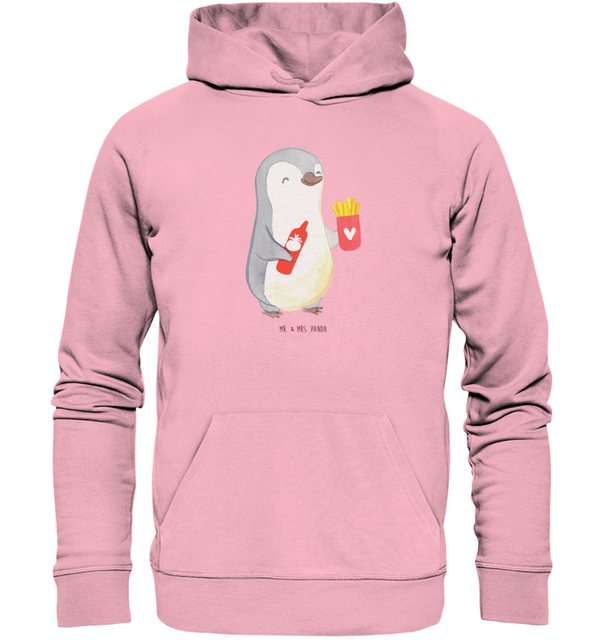 Mr. & Mrs. Panda Hoodie Größe XL Pinguin Pommes - Cotton Pink - Geschenk, H günstig online kaufen