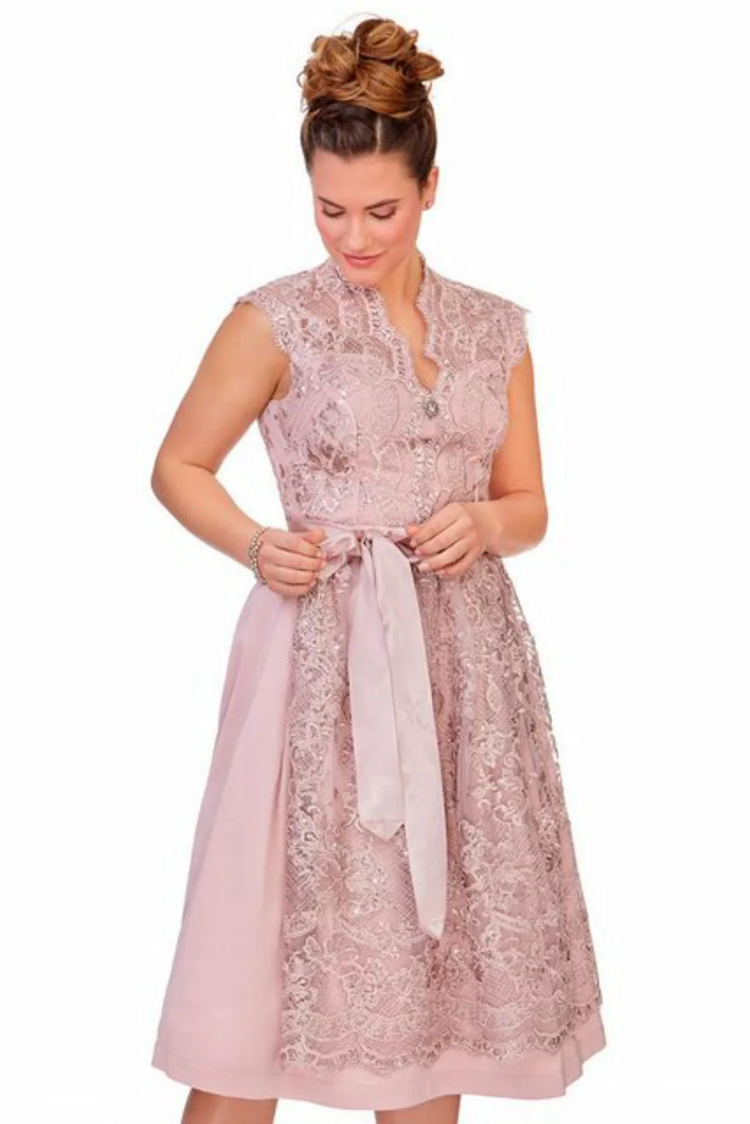 MarJo Dirndl Midi Dirndl 2tlg. - ELVIA - altrosa günstig online kaufen