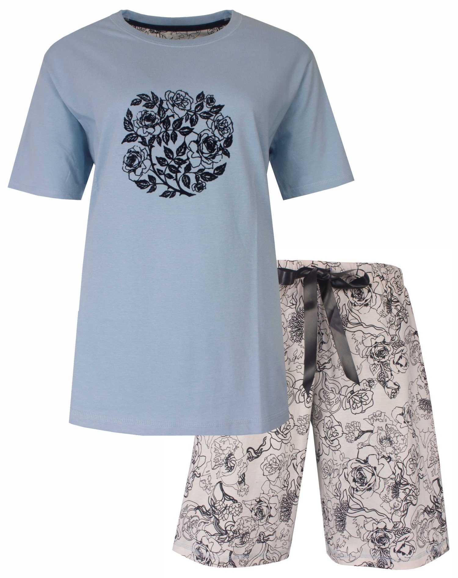Medaillon Shorty Damen Pyjama kurz (2 günstig online kaufen