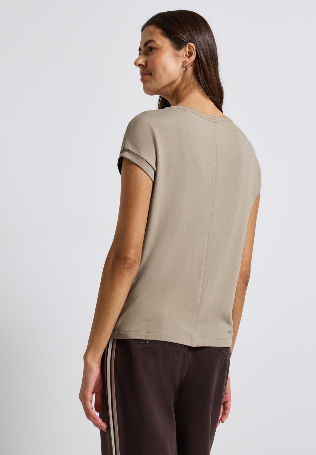 STREET ONE T-Shirt, mit Glitzer-Wording-Print günstig online kaufen