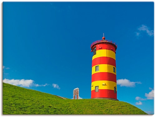 Artland Leinwandbild »Pilsumer Leuchtturm«, Gebäude, (1 St.), auf Keilrahme günstig online kaufen