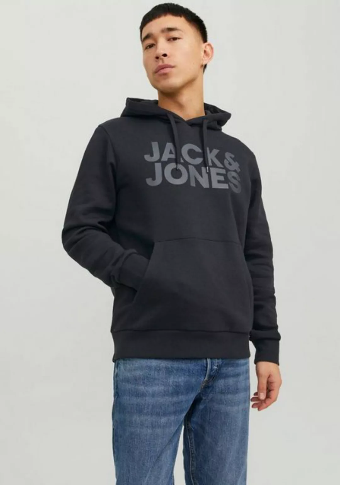 Jack & Jones Herren Hoodie Kapuzenpullover Pullover JJECORP günstig online kaufen