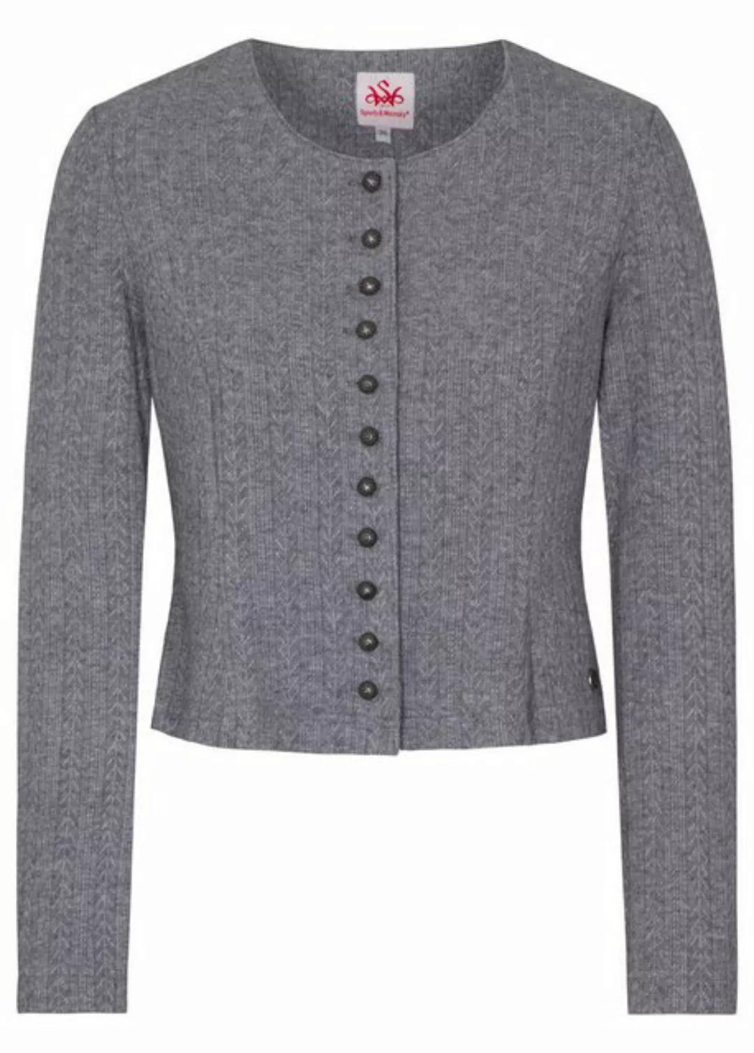 Spieth & Wensky Trachtenstrickjacke Trachtenjacke Damen - DIETZING - grau günstig online kaufen