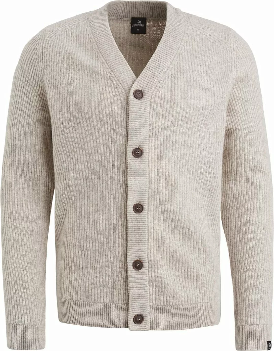 Vanguard Strickjacke Wool Blend Beige - Größe L günstig online kaufen