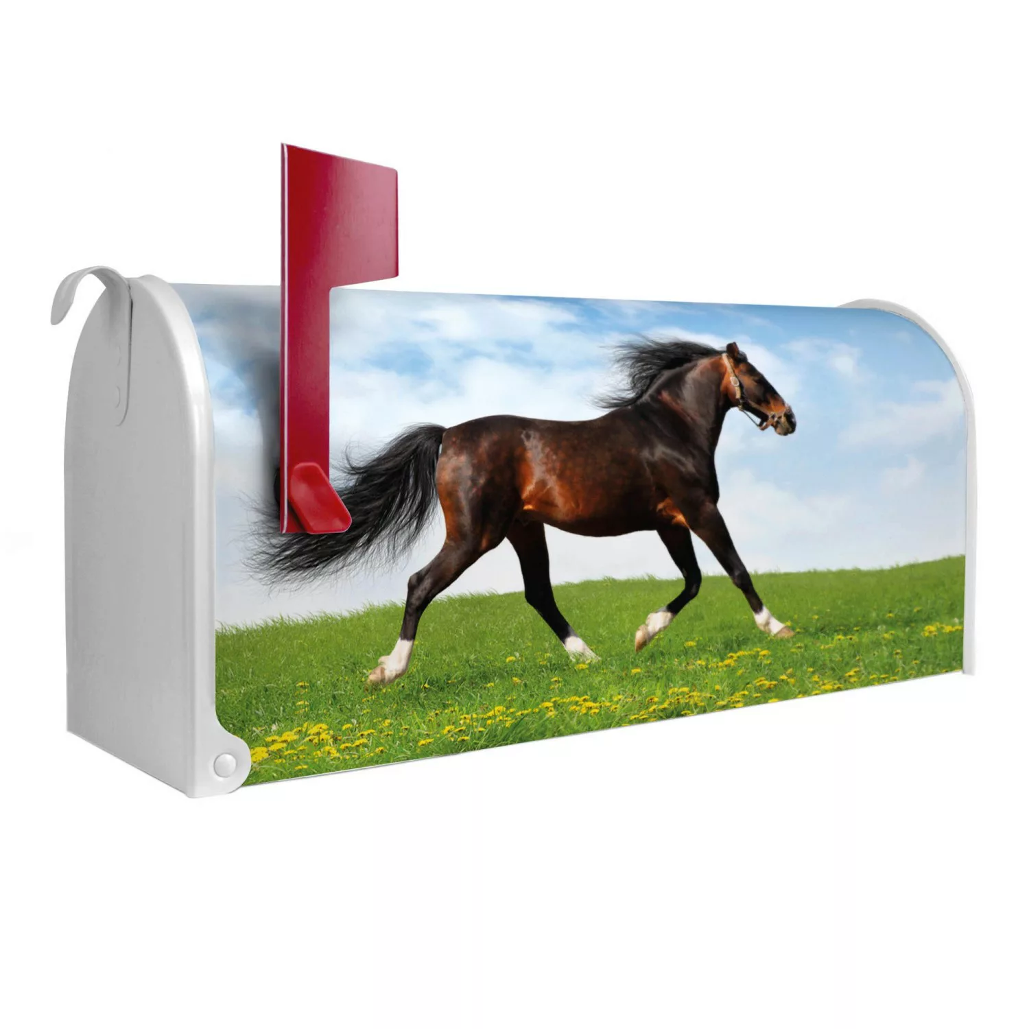 Banjado Amerikanischer Briefkasten Weiß 48x22x16cm US Mailbox Letterbox Pos günstig online kaufen