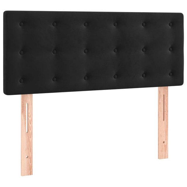 vidaXL Bett, Kopfteil Schwarz 100x5x78/88 cm Samt günstig online kaufen