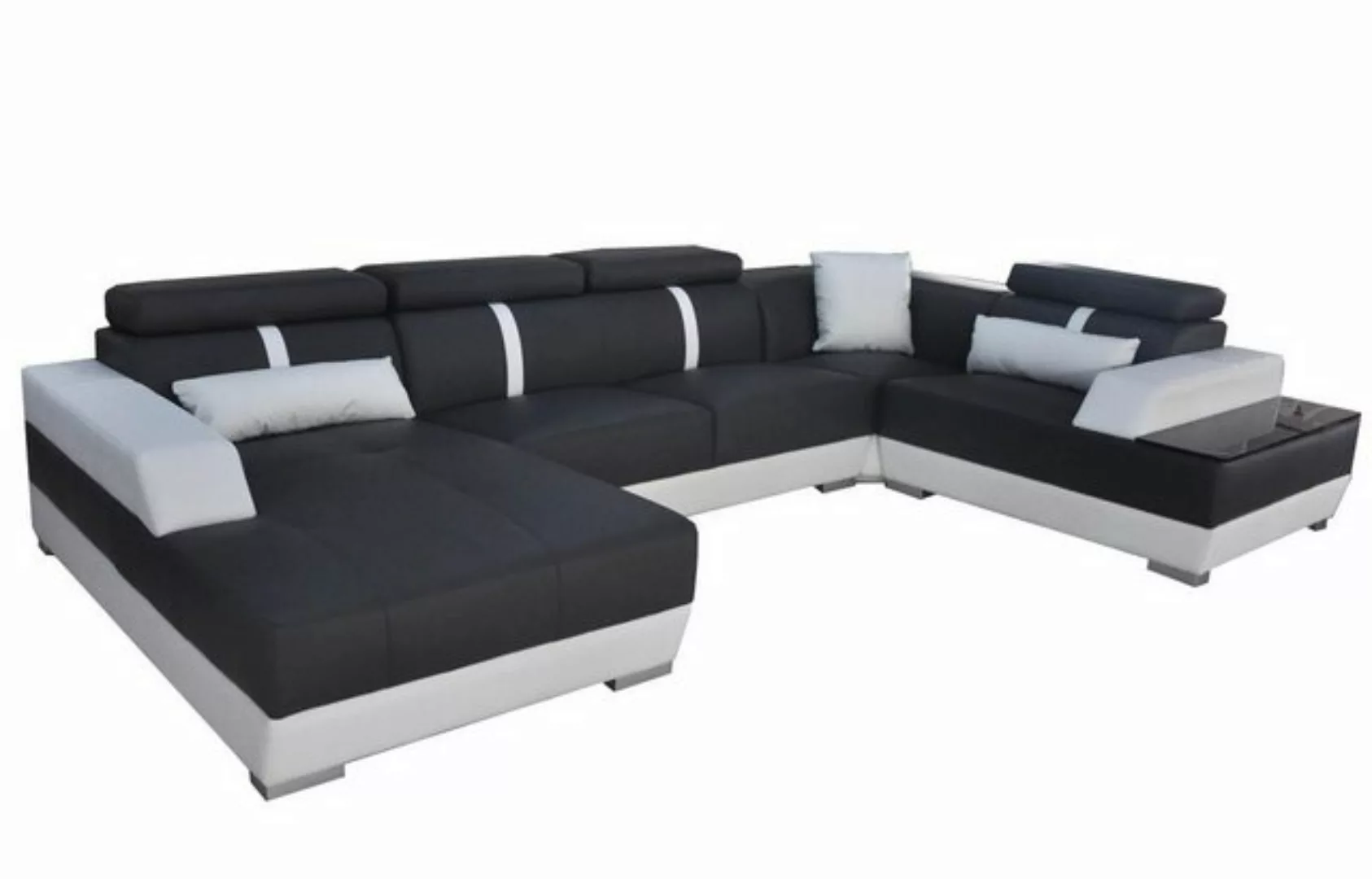 Xlmoebel Sofa Leder-Couch Wohnlandschaft Eckgarnitur Design Modernes Sofa U günstig online kaufen