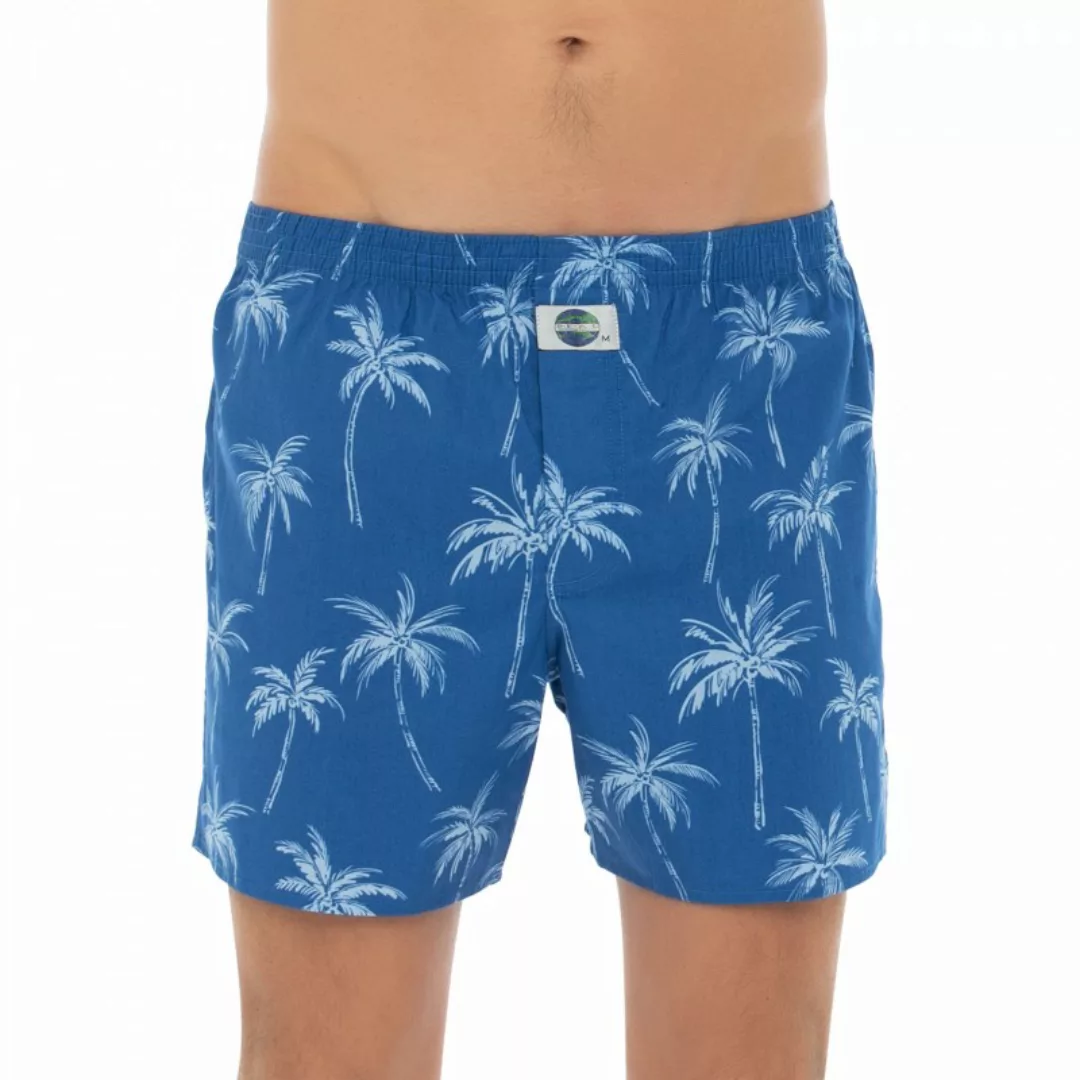 D.E.A.L International Boxershorts Blau mit All-Over Print günstig online kaufen