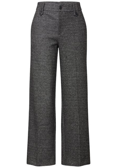 STREET ONE Stoffhose, Fishbone-Hose im Casual Fit günstig online kaufen