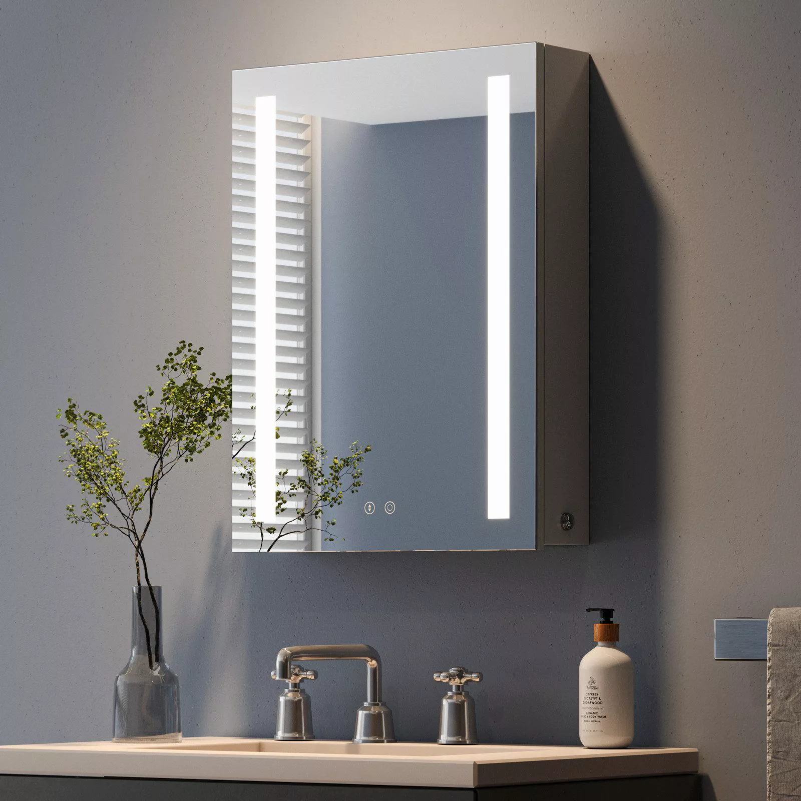 Dripex Badezimmerspiegelschrank LED Spiegelschrank mit Steckdose günstig online kaufen