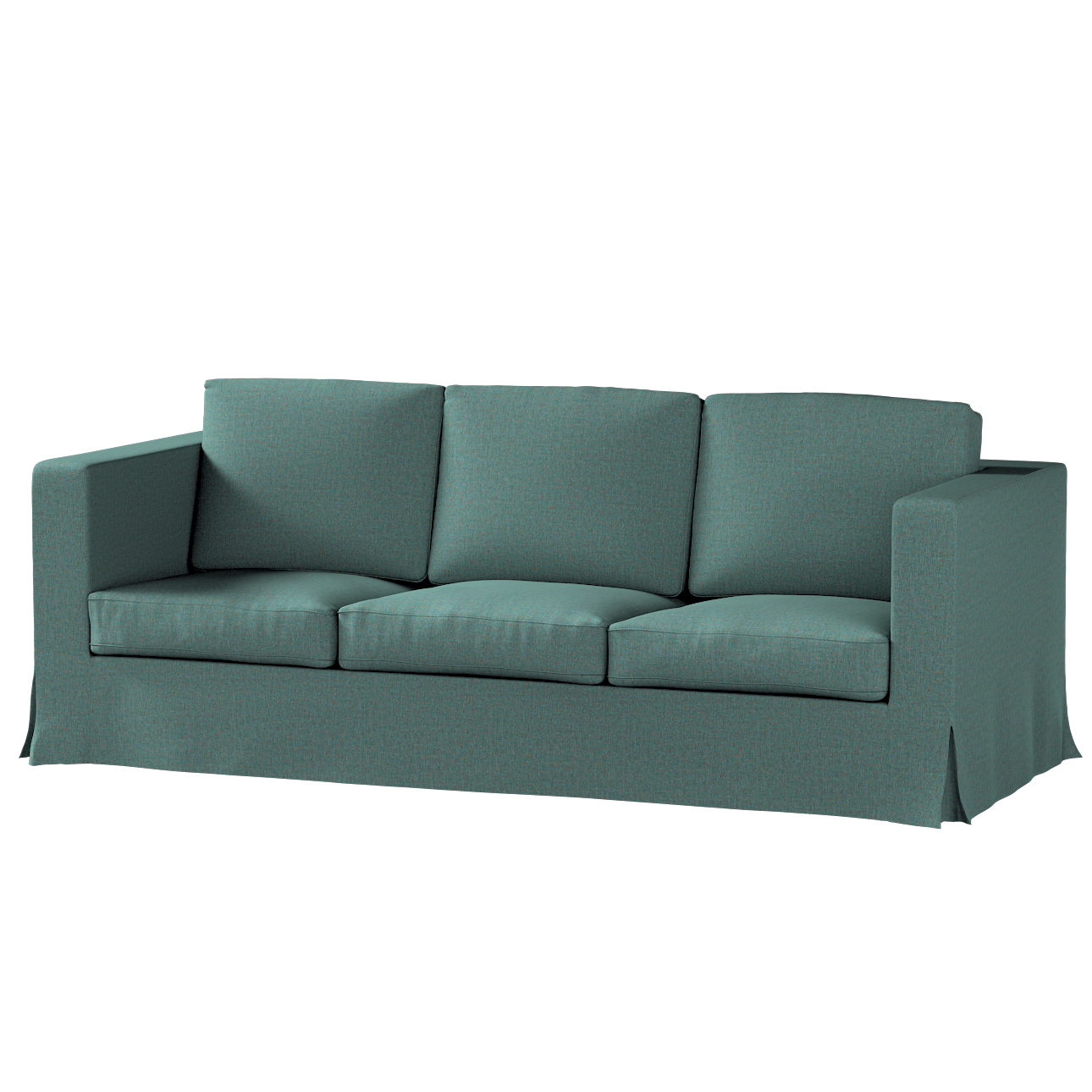 Bezug für Karlanda 3-Sitzer Sofa nicht ausklappbar, lang, türkis, Bezug für günstig online kaufen