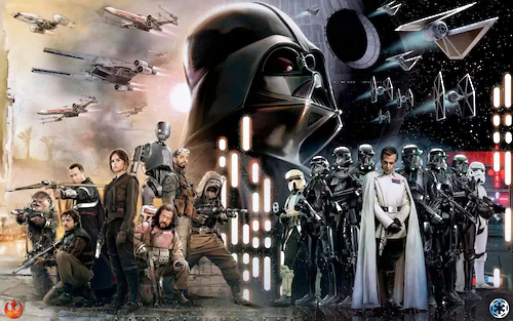 KOMAR Vlies Fototapete - Star Wars Collage - Größe 400 x 250 cm mehrfarbig günstig online kaufen